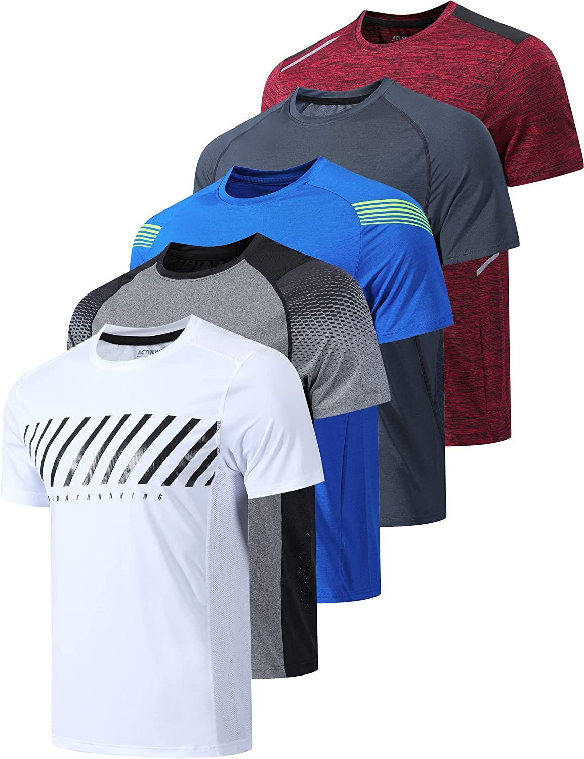 White/Gray/Blue/Charcoal/Maroon