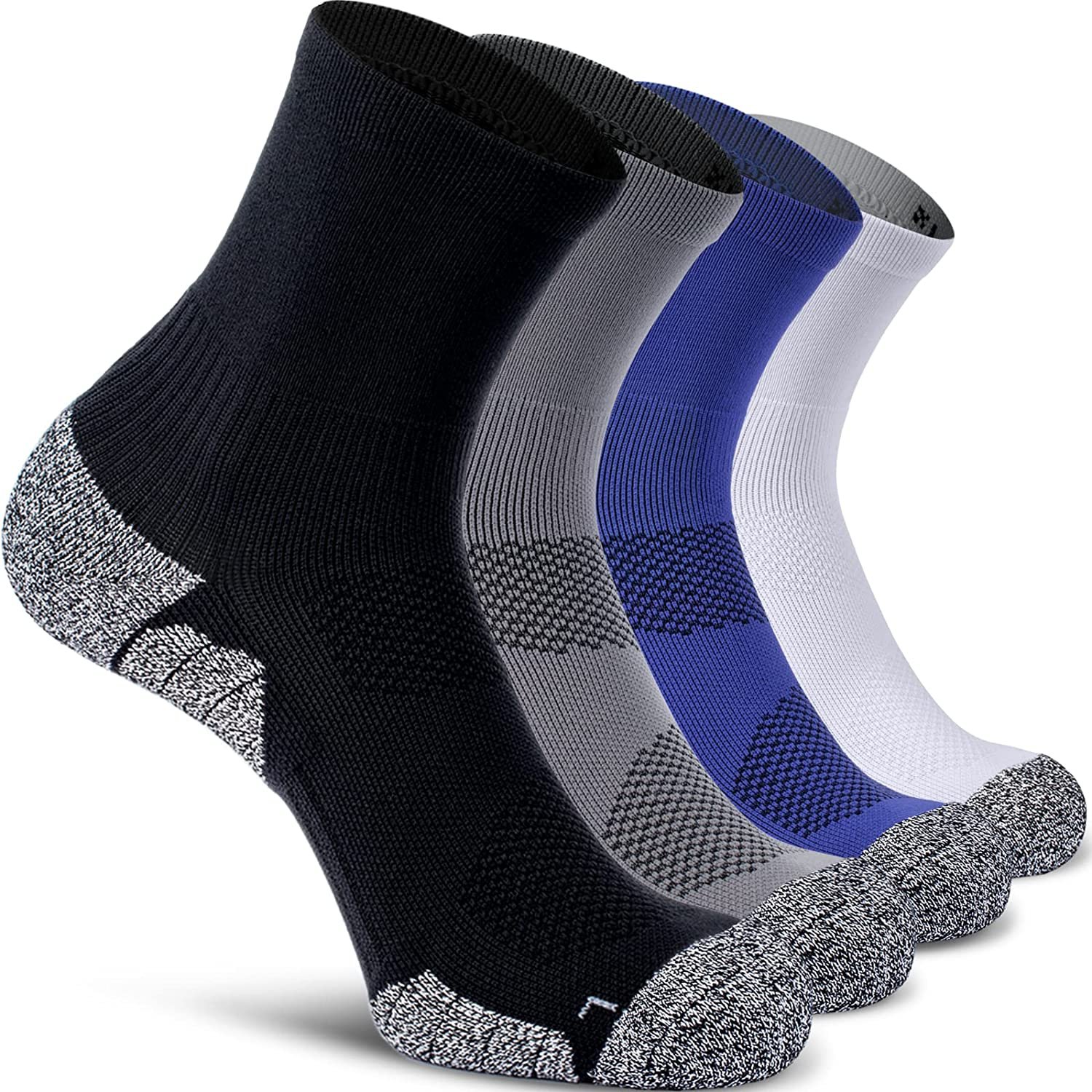 4-pairs (Black1,grey1,royal Blue1,white1)