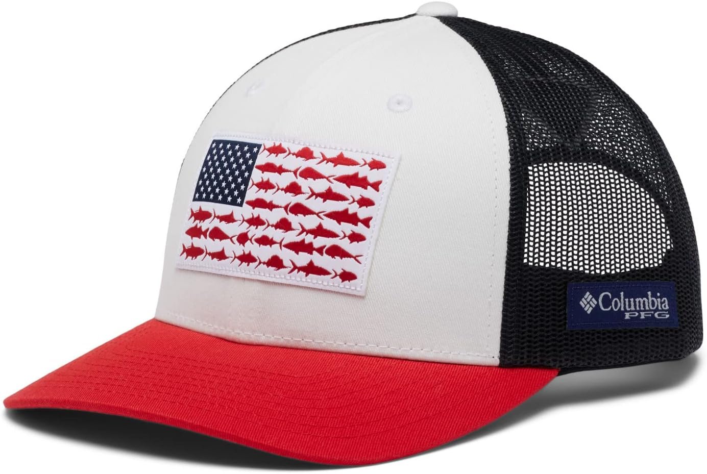White/Collegiate Navy/Red Spark