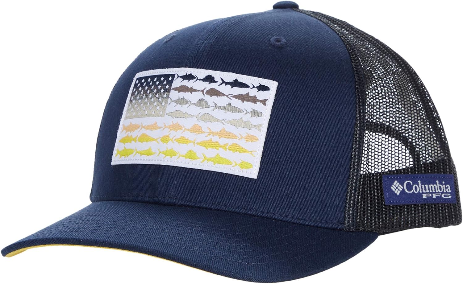 Collegiate Navy, Sun Glow, Fish Flag