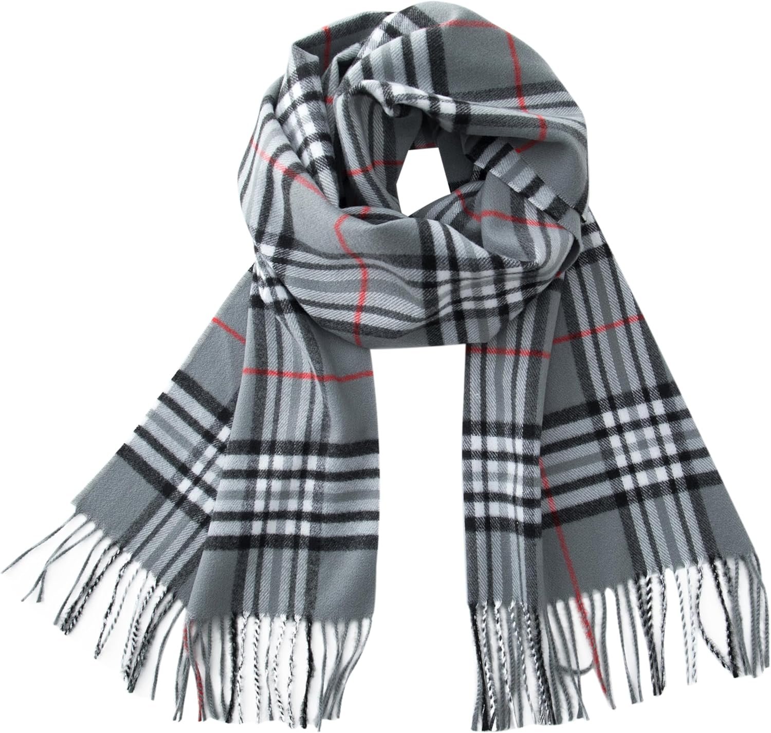 Grey Black White Plaid