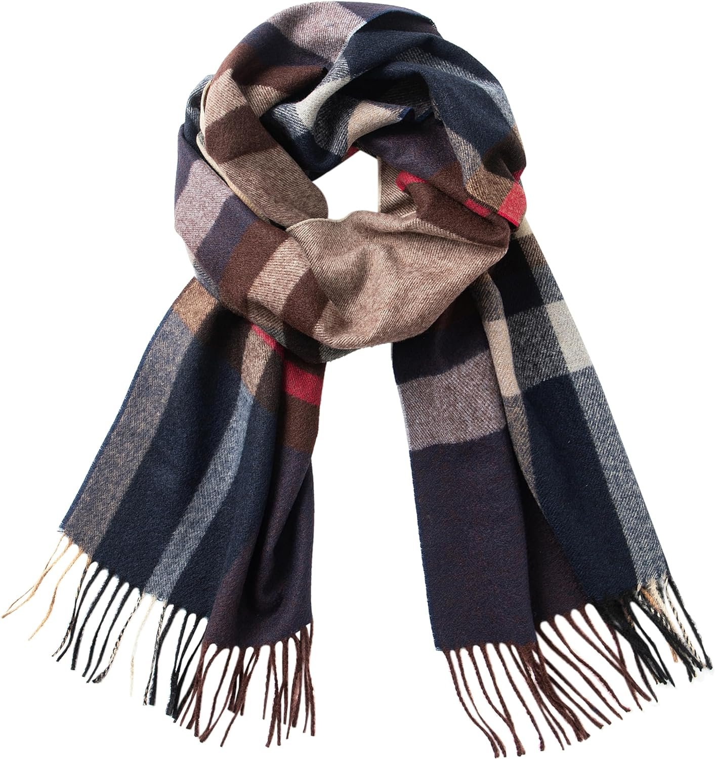 Brown Red Navy Camel