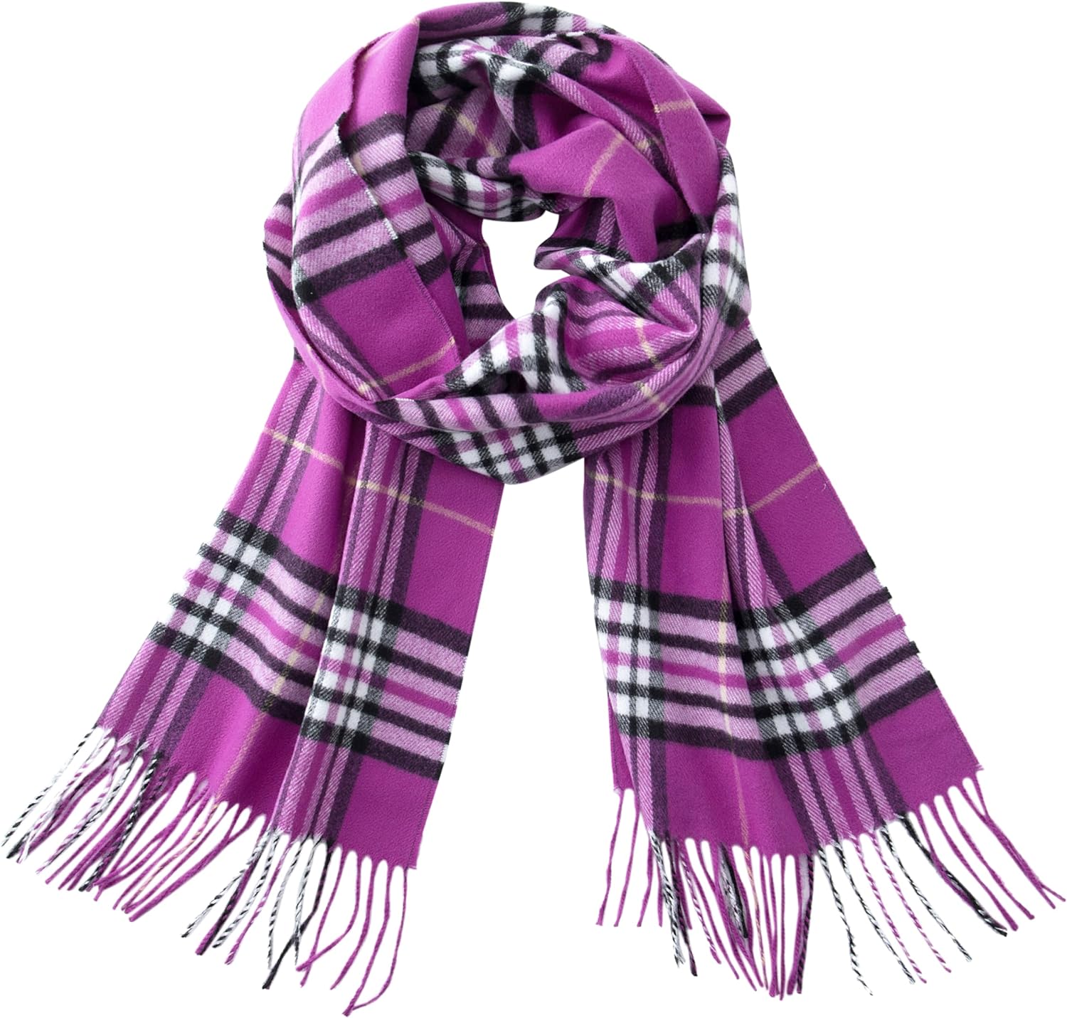 Purple Black White Plaid