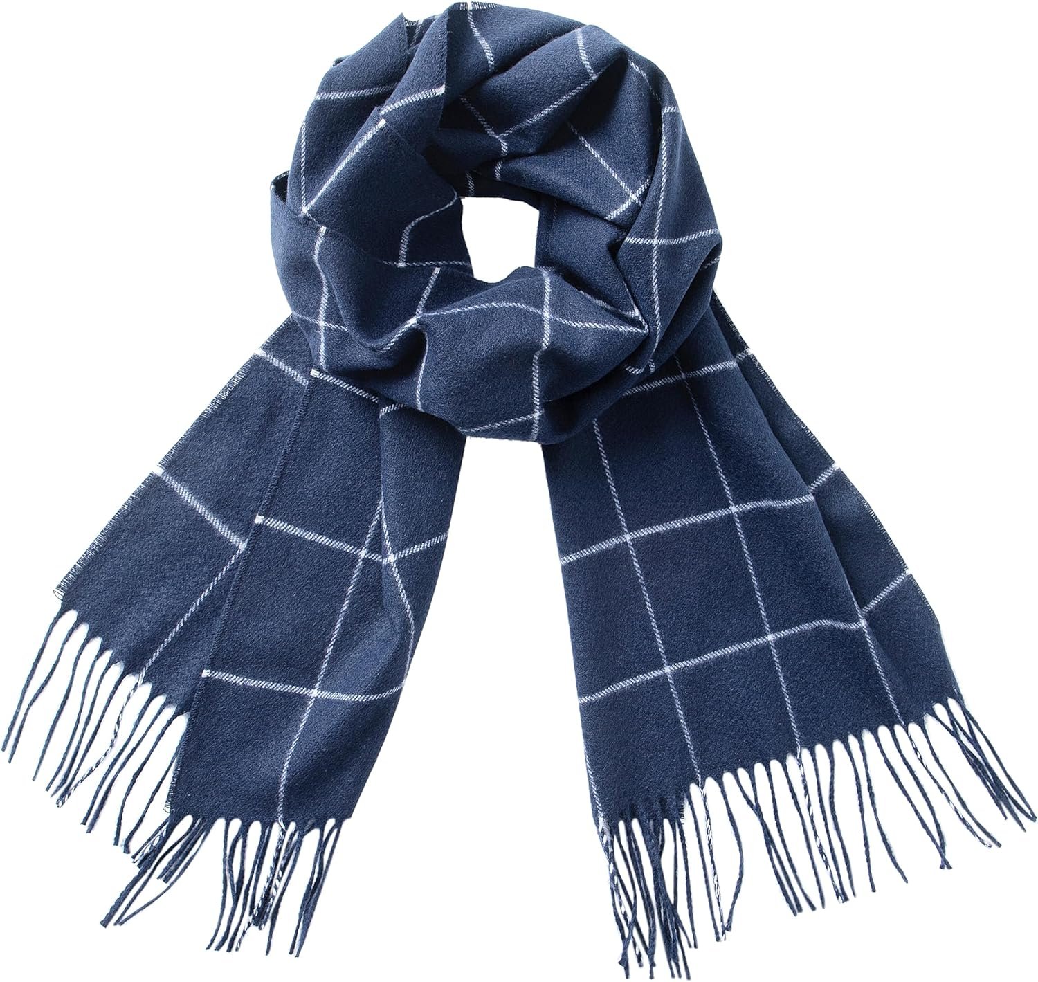 Navy Blue Square Plaid