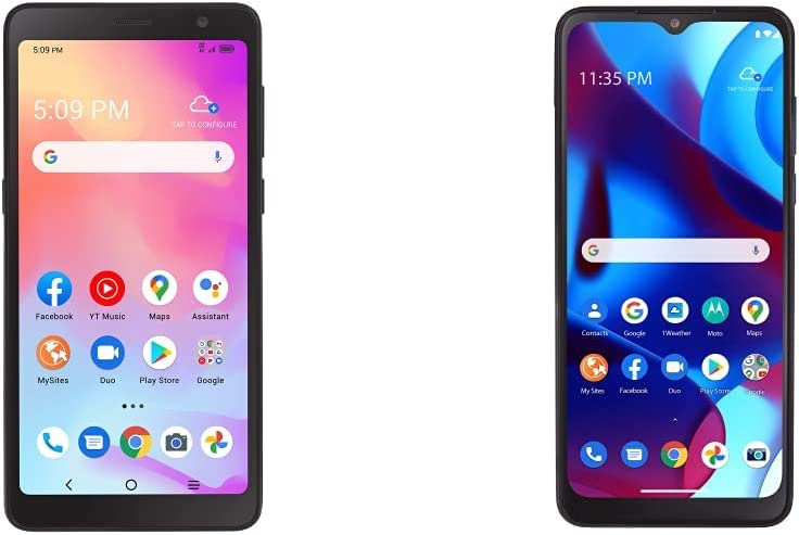 Smartphone + Blue Smartphone